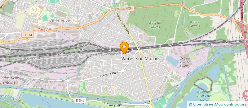 localisation de l'entreprise LES TERRASSES DE VAIRES  VAIRES-SUR-MARNE