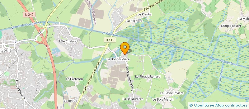 localisation de l'entreprise LES TERRASSES DES REMPARTS  HAUTE-GOULAINE