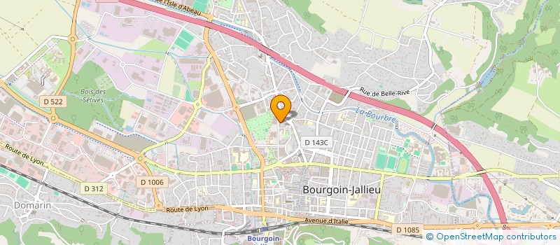 localisation de l'entreprise LES TERRASSES DU CADUCEE à BOURGOIN-JALLIEU