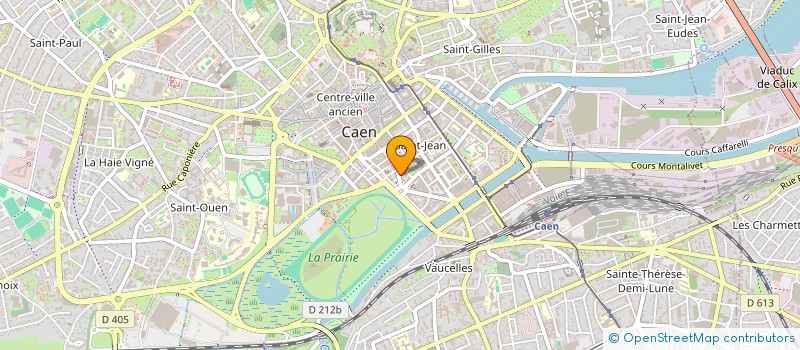 localisation de l'entreprise LES TERRASSES DU CANAL à CAEN
