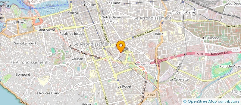 localisation de l'entreprise LES TERRASSES DU COURS  MARSEILLE