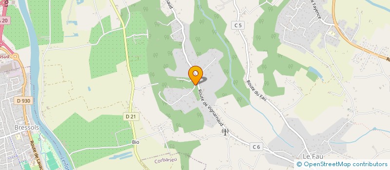 localisation de l'entreprise LES TERRASSES DU FAU  MONTAUBAN