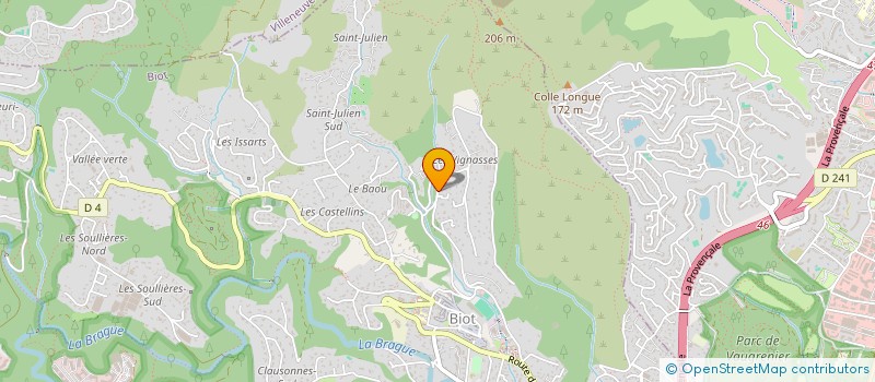 localisation de l'entreprise LES TERRASSES DU GOLF 1  BIOT