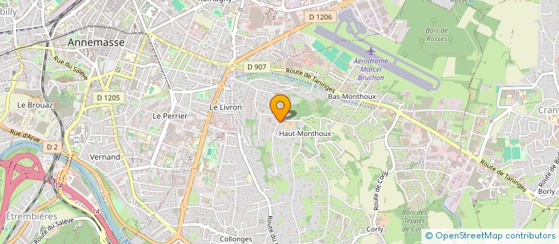 localisation de l'entreprise LES TERRASSES DU JET D'EAU  VETRAZ-MONTHOUX