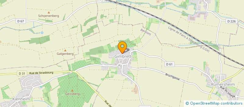 localisation de l'entreprise LES TERRASSES DU KOCHERSBERG  TRUCHTERSHEIM