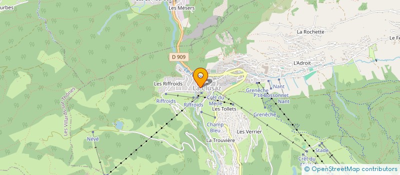 localisation de l'entreprise LES TERRASSES DU LAC à LA CLUSAZ