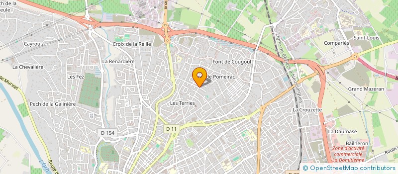 localisation de l'entreprise LES TERRASSES DU LEVANT à BEZIERS