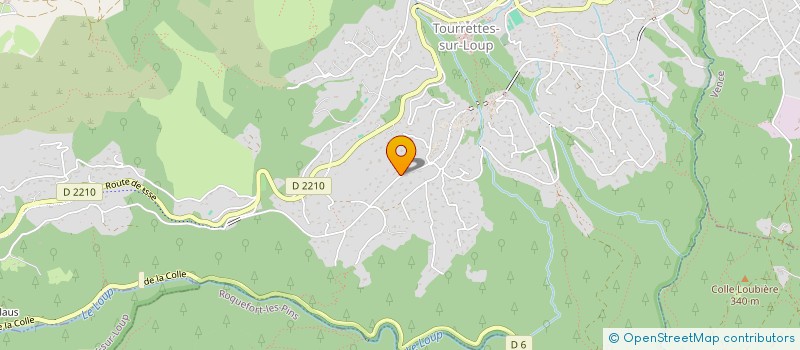 localisation de l'entreprise LES TERRASSES DU LOUP à TOURRETTES-SUR-LOUP