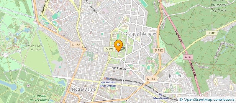 localisation de l'entreprise LES TERRASSES DU MAROUCH à VERSAILLES