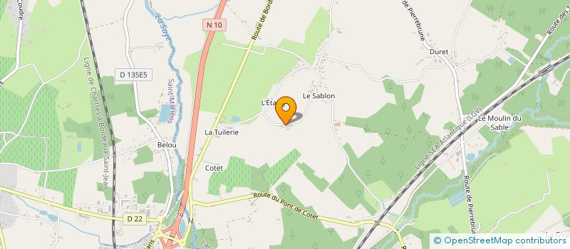 localisation de l'entreprise LES TERRASSES DU MIRAIL  LAPOUYADE