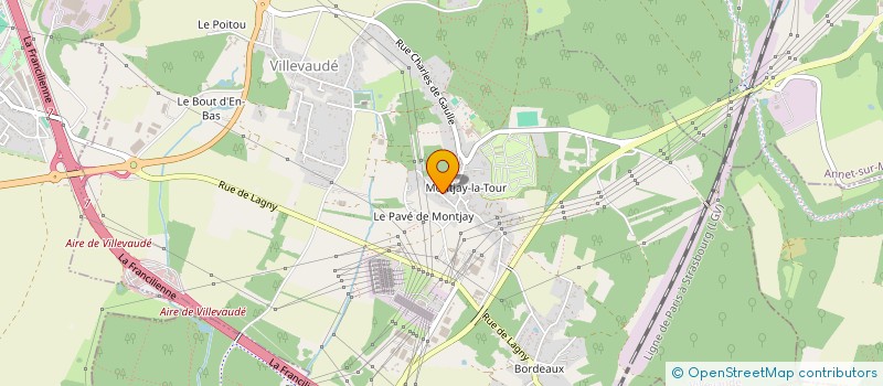 localisation de l'entreprise LES TERRASSES DU PARCS  VILLEVAUDE