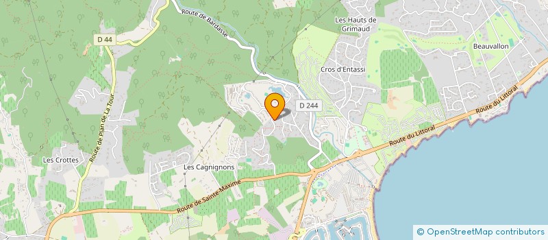 localisation de l'entreprise LES TERRASSES DU PORT à GRIMAUD