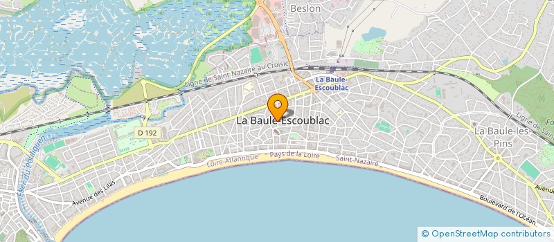 localisation de l'entreprise LES TERRASSES DU PORT à LA BAULE-ESCOUBLAC