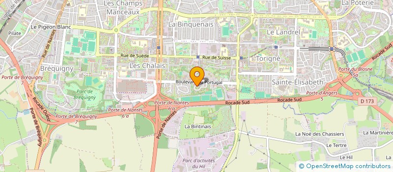 localisation de l'entreprise LES TERRASSES DU SUD  RENNES