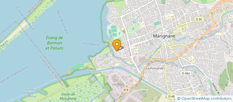 localisation de l'entreprise LES TERRASSES DU SUD à MARIGNANE