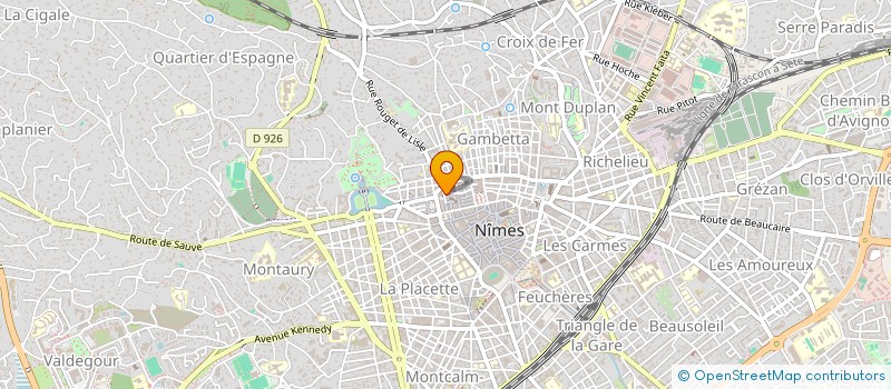 localisation de l'entreprise LES TERRASSES DU TEIL à NIMES