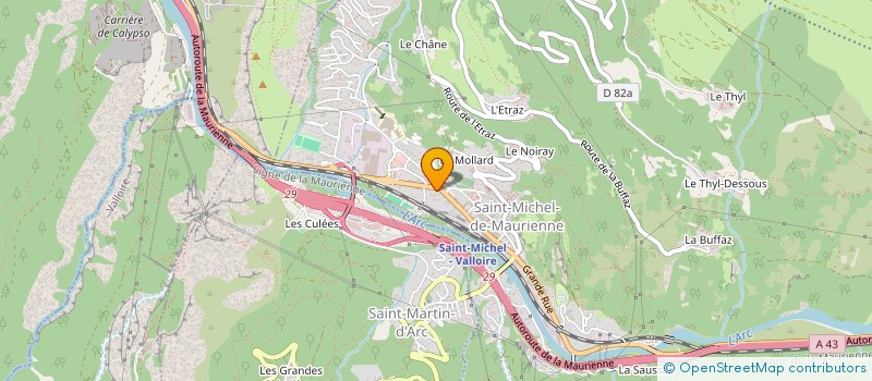 localisation de l'entreprise LES TERRASSES DU TELEGRAPHE à SAINT-MICHEL-DE-MAURIENNE
