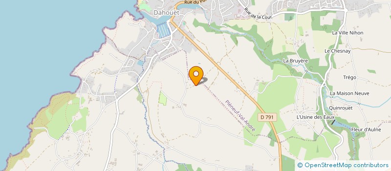 localisation de l'entreprise LES TERRASSES DU VAL  SAINT-ALBAN