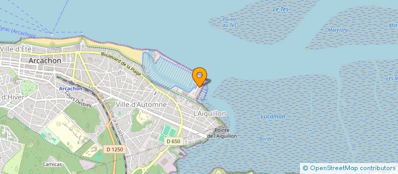 localisation de l'entreprise LES TERRASSES ET JARDINS DU BASSIN à ARCACHON