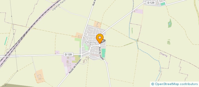 localisation de l'entreprise LES TERRASSES FLEURIES  CHARNY