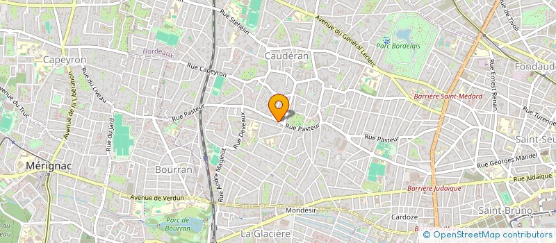 localisation de l'entreprise LES TERRASSES SAINT GENES à BORDEAUX