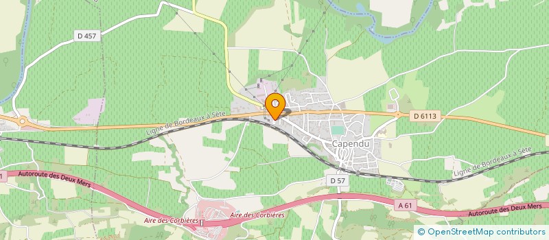 localisation de l'entreprise LES TERRASSES TREBEENNES  CAPENDU