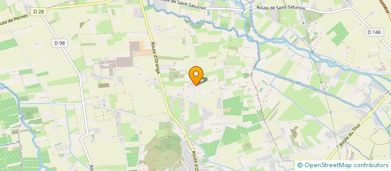 localisation de l'entreprise LES TERRASSIERS DE THOUZON à LE THOR