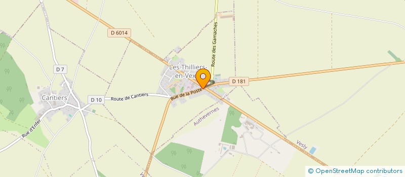 localisation de l'entreprise LES TERRASSIERS DU VEXIN  LES THILLIERS-EN-VEXIN