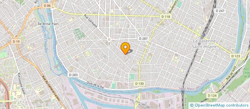 localisation de l'entreprise LES TERRASSIERS PARISIENS à ST MAUR DES FOSSES