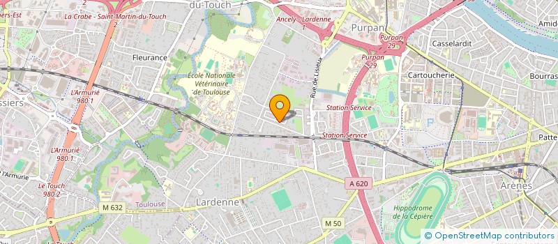 localisation de l'entreprise LES TERRES ANIMALES  TOULOUSE