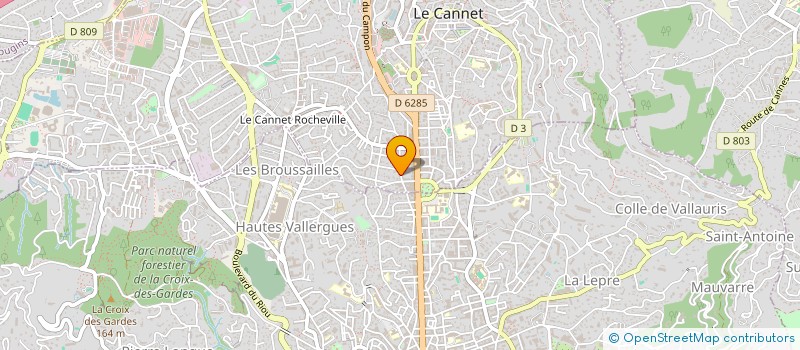 localisation de l'entreprise LES TERRES BLANCHES à LE CANNET