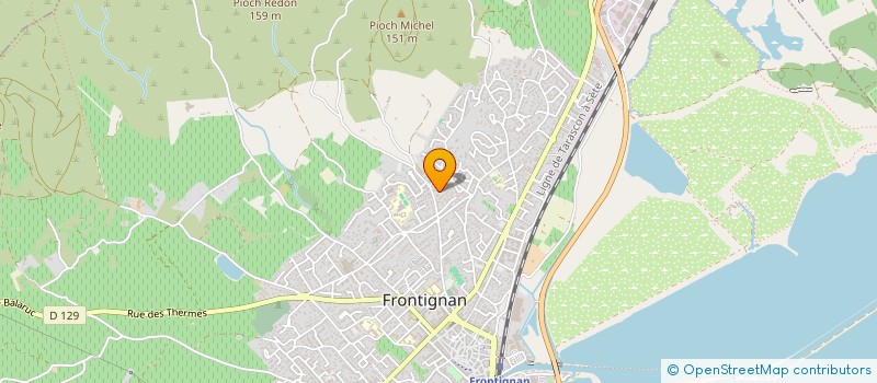 localisation de l'entreprise LES TERRES BLANCHES  FRONTIGNAN