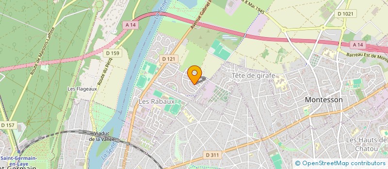 localisation de l'entreprise LES TERRES BLANCHES  MONTESSON