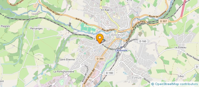 localisation de l'entreprise LES TERRES BLANCHES DE SAVIGNY  L'ARBRESLE