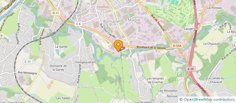 localisation de l'entreprise LES TERRES BLONDES à LIMOGES