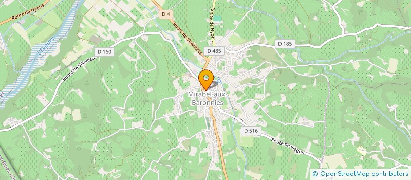 localisation de l'entreprise LES TERRES CUITES  MIRABEL-AUX-BARONNIES