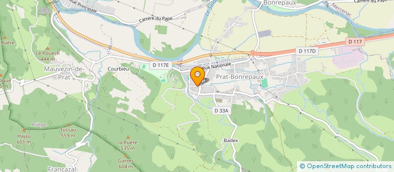 localisation de l'entreprise LES TERRES D'AMAYA à PRAT-BONREPAUX