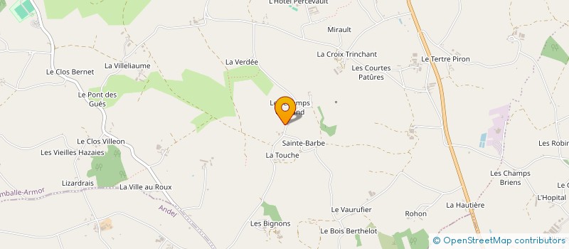 localisation de l'entreprise LES TERRES D'EDEN  HENANSAL