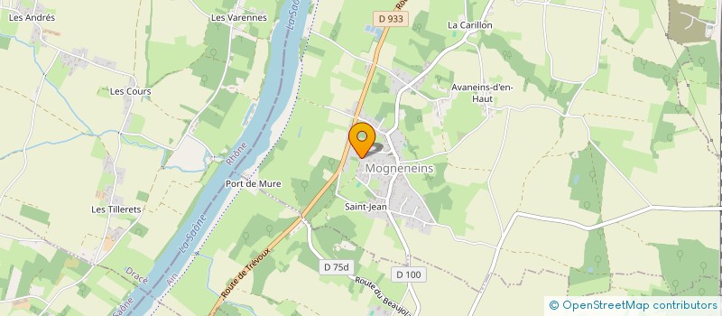 localisation de l'entreprise LES TERRES DE CHANEINS  MOGNENEINS