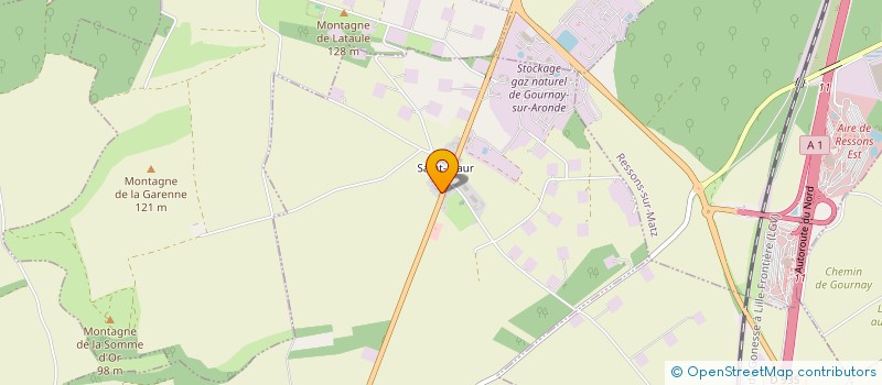 localisation de l'entreprise LES TERRES DE LA BAES-COUR  GOURNAY-SUR-ARONDE