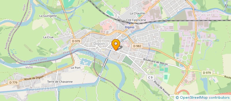 localisation de l'entreprise LES TERRES DE LA TOUR  DIGOIN