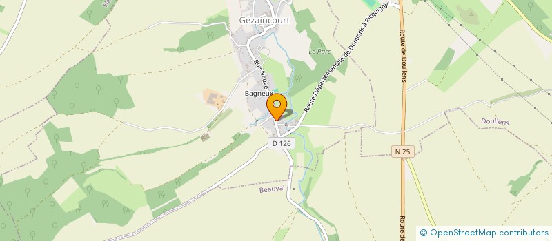 localisation de l'entreprise LES TERRES DE MACFER  GEZAINCOURT