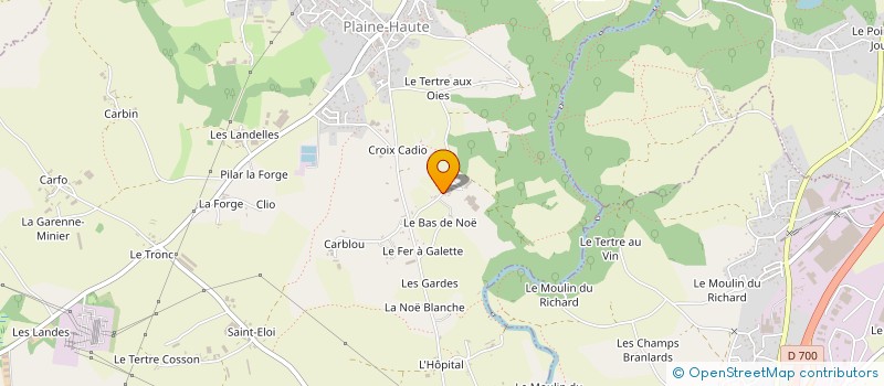 localisation de l'entreprise LES TERRES DE MILO  PLAINE-HAUTE