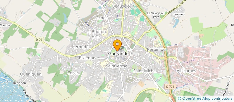 localisation de l'entreprise LES TERRES DE PAN  GUERANDE