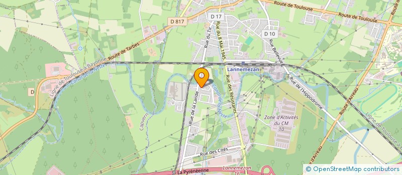 localisation de l'entreprise LES TERRES DE PYRENE à LANNEMEZAN