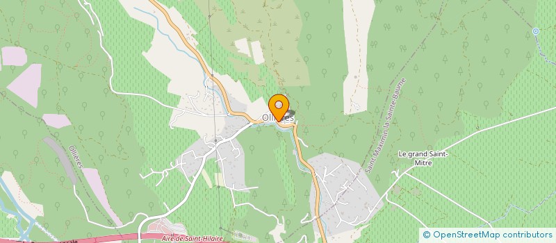 localisation de l'entreprise LES TERRES DE SAINT HILAIRE à OLLIERES