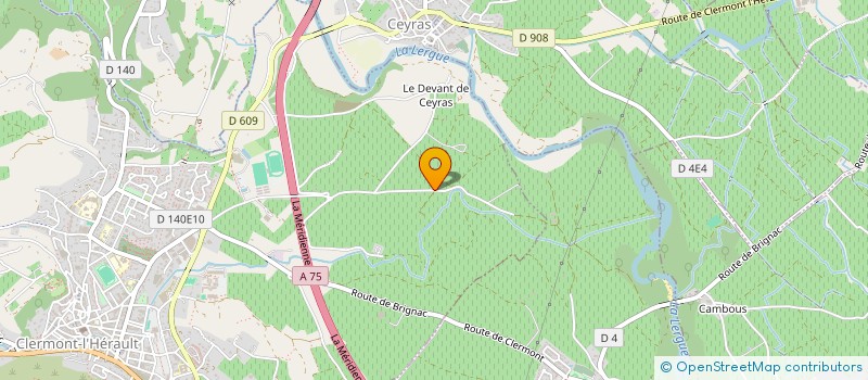 localisation de l'entreprise LES TERRES DU BON VIVRE  BRIGNAC