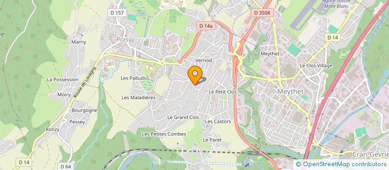 localisation de l'entreprise LES TERRES DU CHAI  POISY