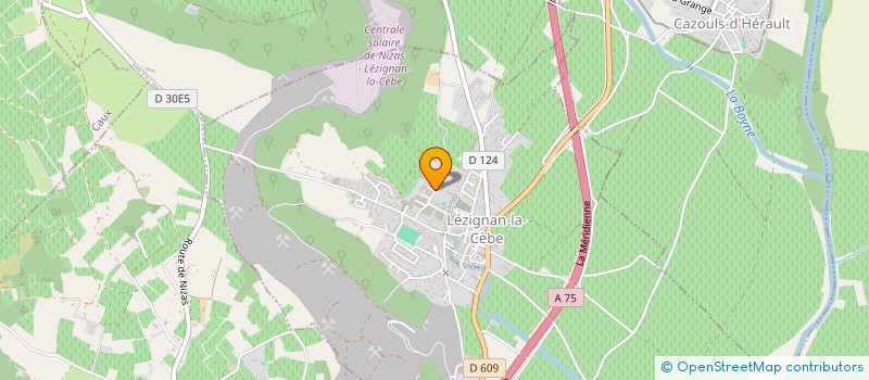 localisation de l'entreprise LES TERRES DU MAS DE L ONCLE  LEZIGNAN-LA-CEBE