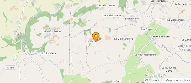 localisation de l'entreprise LES TERRES DU MESNIL AGLD  SAINT-GEORGES-DE-LIVOYE